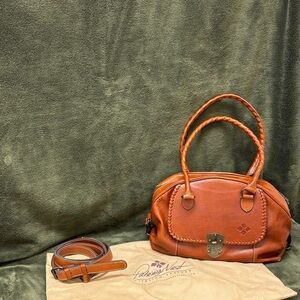 Patricia Nash Orange Leather Satchel